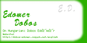 edomer dobos business card